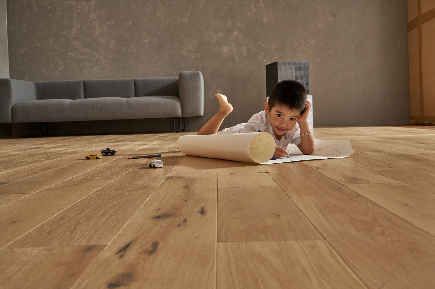 Sàn gỗ SPC - An toàn cho sức khỏe con trẻ