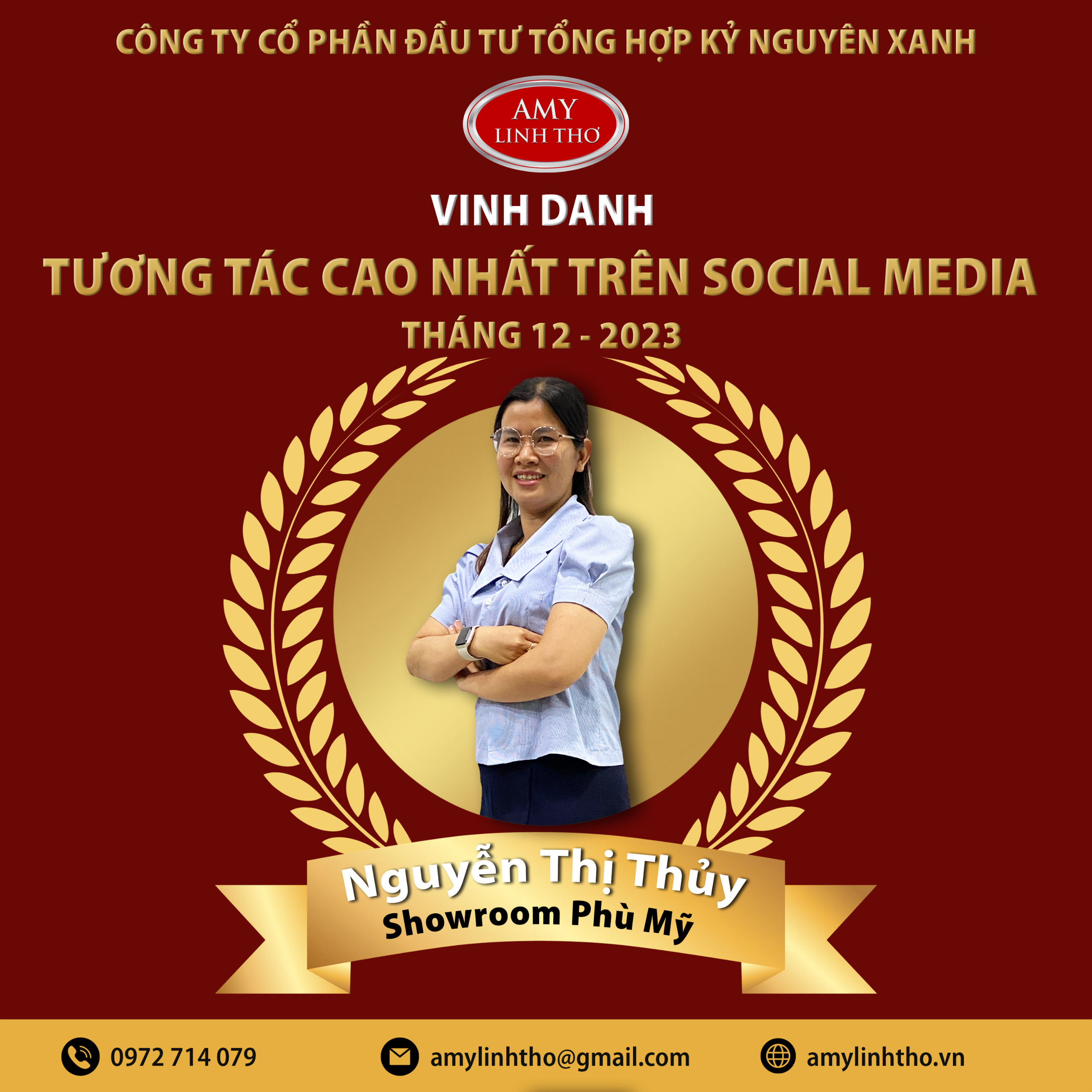 Nguyễn Thị Thuỷ - Người có lượng tương tác cao nhất trên social media